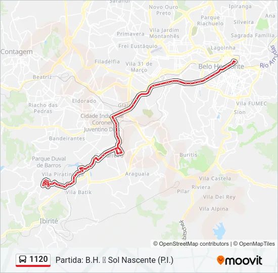 1120 Bus Line Map