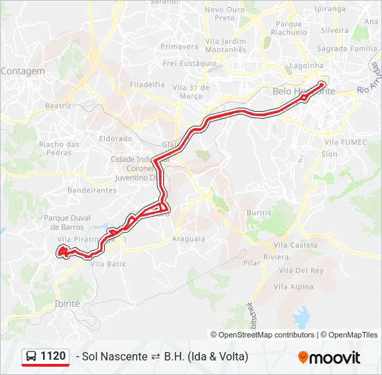 1120 Bus Line Map