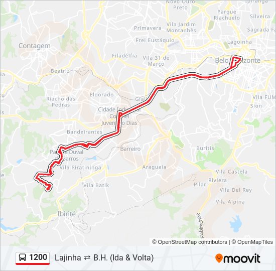 1200 bus Line Map