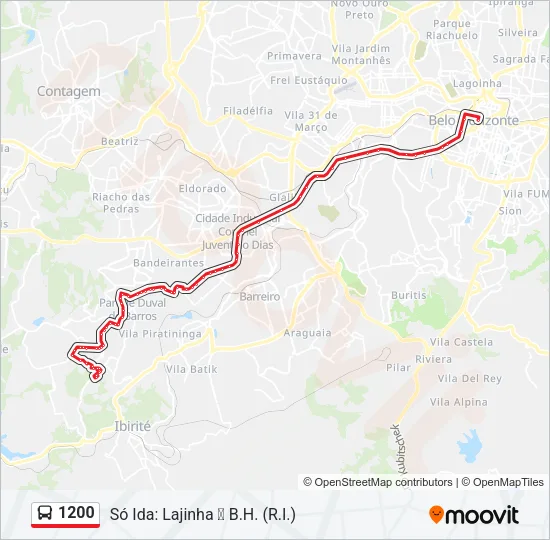 1200 Bus Line Map