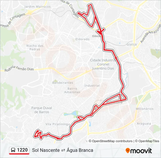 1220 Bus Line Map