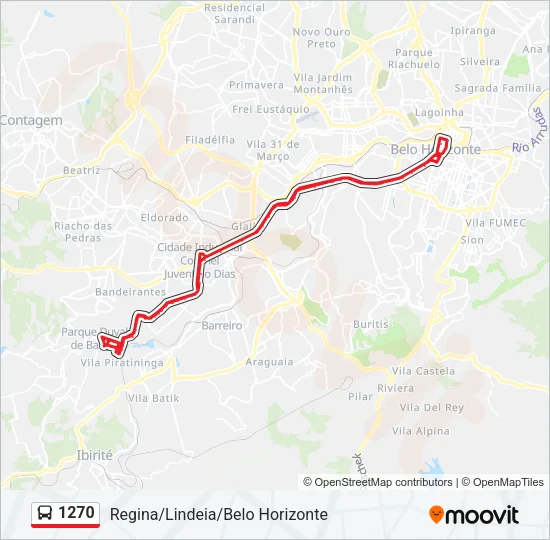 1270 Bus Line Map