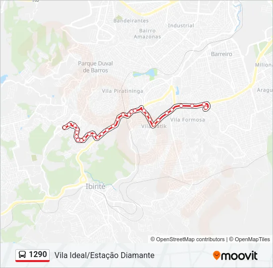 1290 Bus Line Map