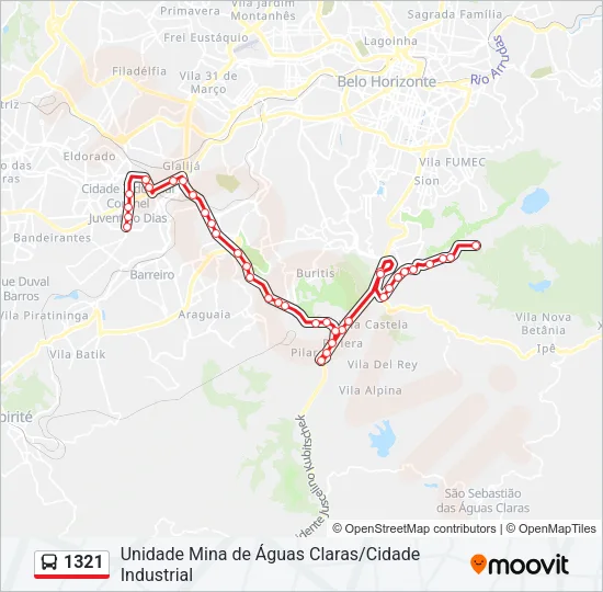 1321 Bus Line Map