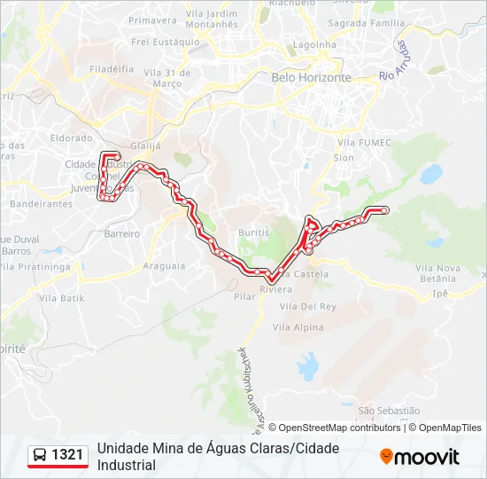 1321 Bus Line Map