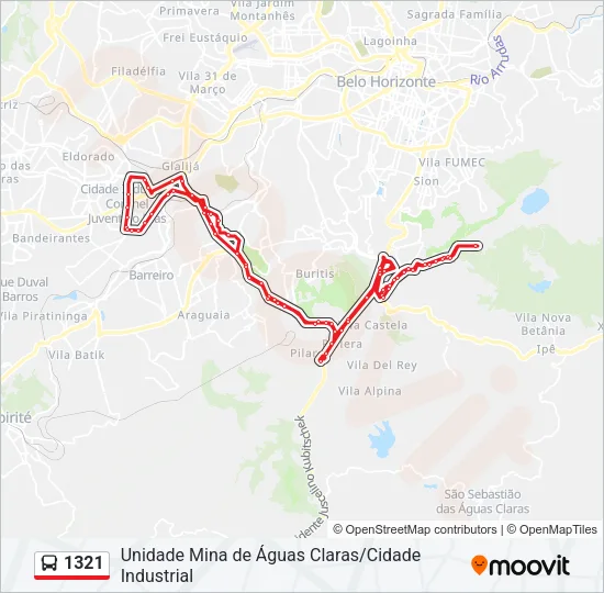 1321 Bus Line Map