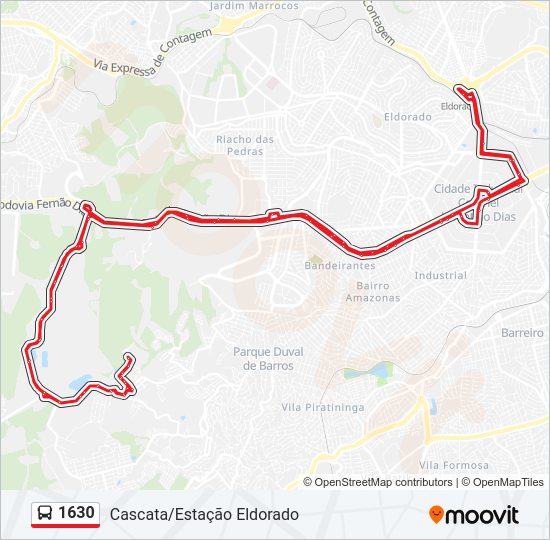 1630 bus Line Map