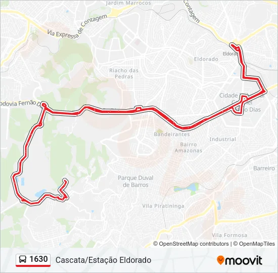 1630 Bus Line Map