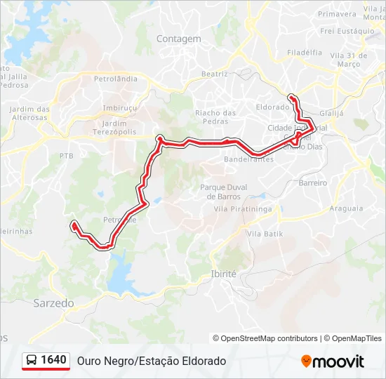 1640 Bus Line Map