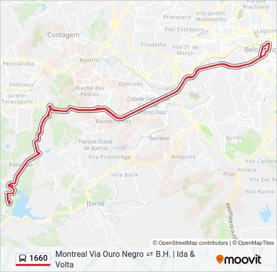 1660 Bus Line Map