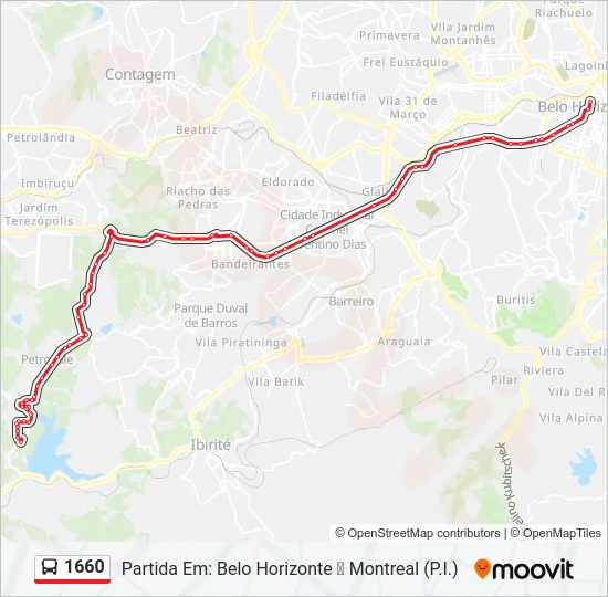 1660 Bus Line Map