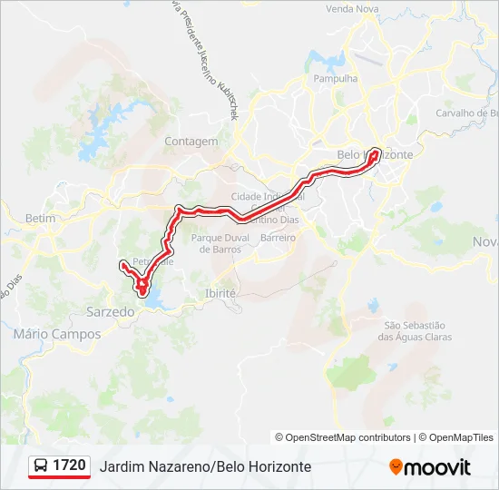1720 Bus Line Map