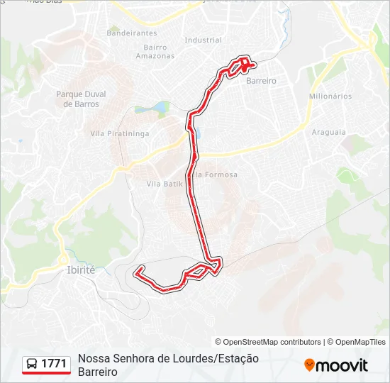 1771 Bus Line Map