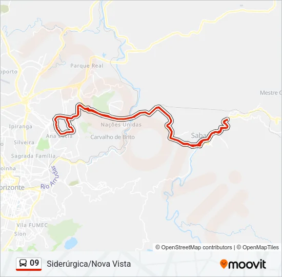 09 Bus Line Map
