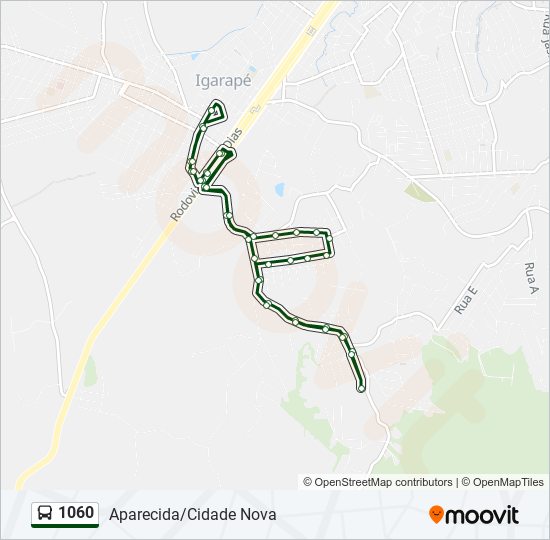 1060 bus Line Map