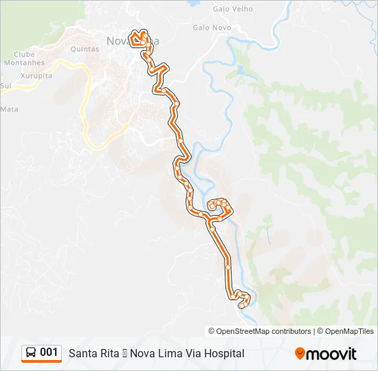 001 Bus Line Map
