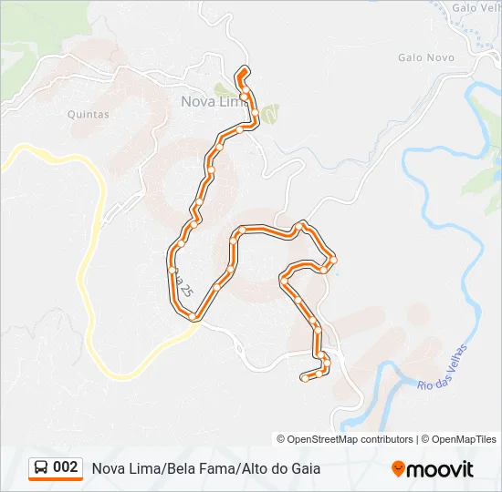 002 Bus Line Map