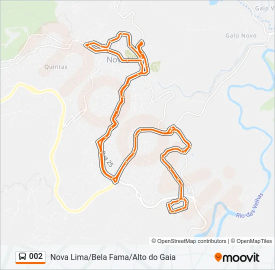 002 Bus Line Map