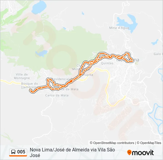 005 Bus Line Map