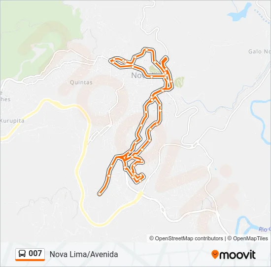 007 Bus Line Map