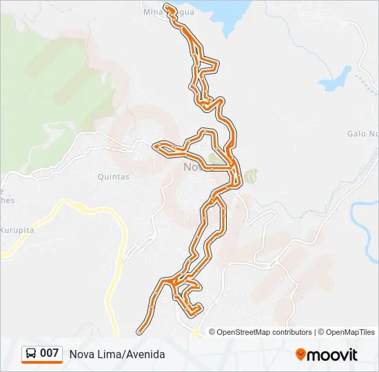 007 Bus Line Map