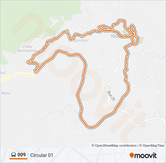 009 Bus Line Map
