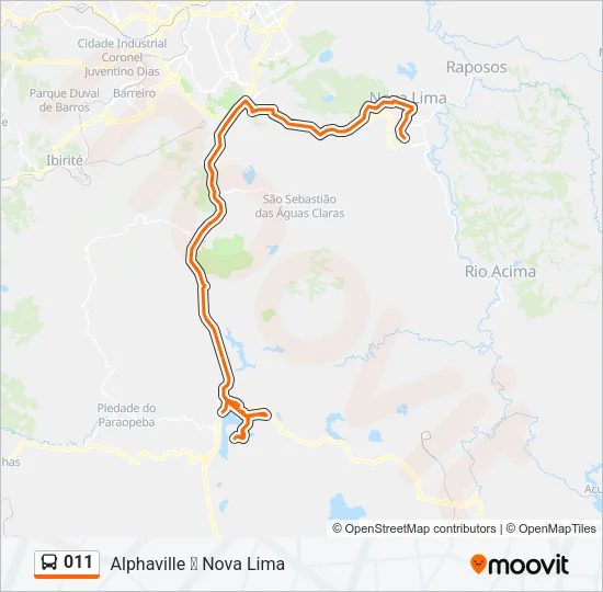 011 Bus Line Map