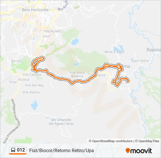 012 Bus Line Map