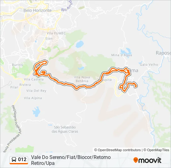 012 Bus Line Map
