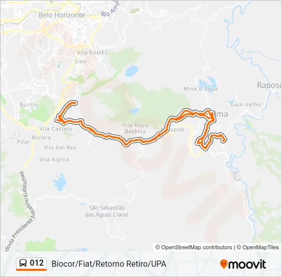 012 Bus Line Map