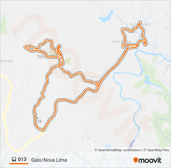 013 Bus Line Map