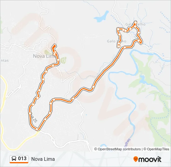 013 Bus Line Map