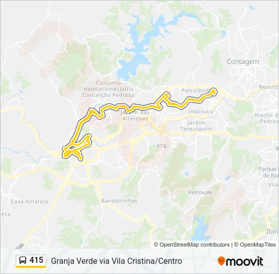 415 Bus Line Map