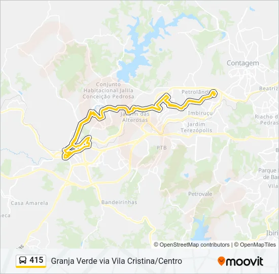 415 Bus Line Map