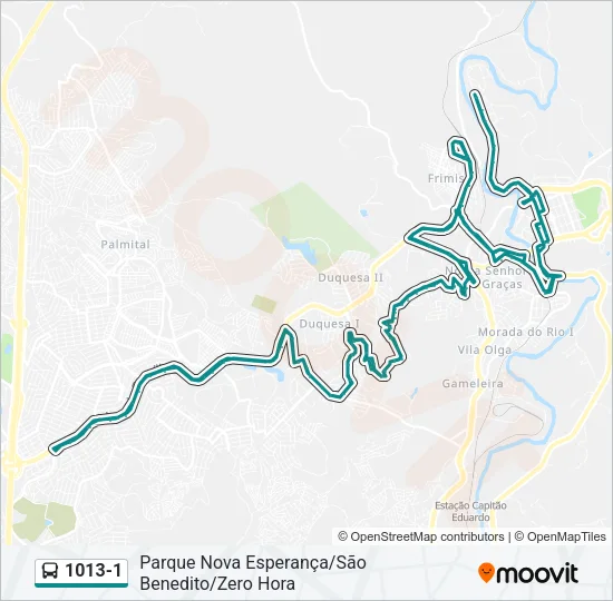 1013-1 Bus Line Map