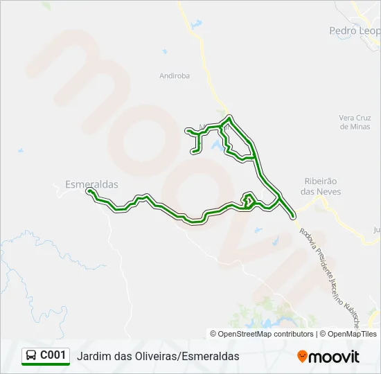 C001 Bus Line Map
