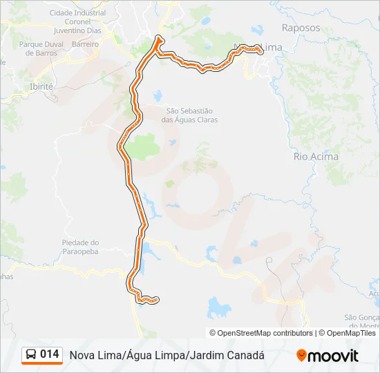 014 Bus Line Map