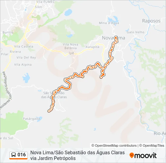 016 Bus Line Map