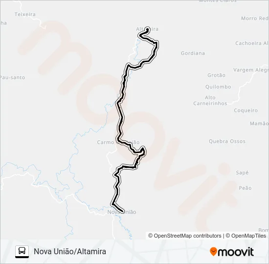 ALTAMIRA Bus Line Map