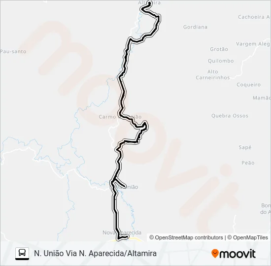 ALTAMIRA Bus Line Map