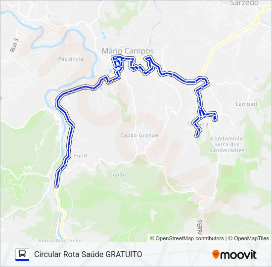 CIRCULAR SAÚDE Bus Line Map