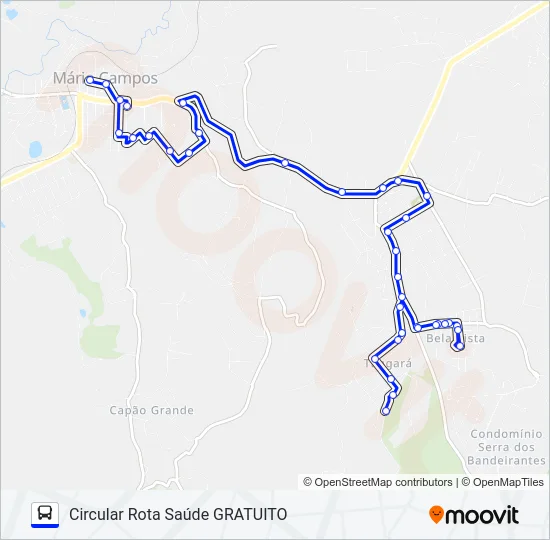 CIRCULAR SAÚDE Bus Line Map