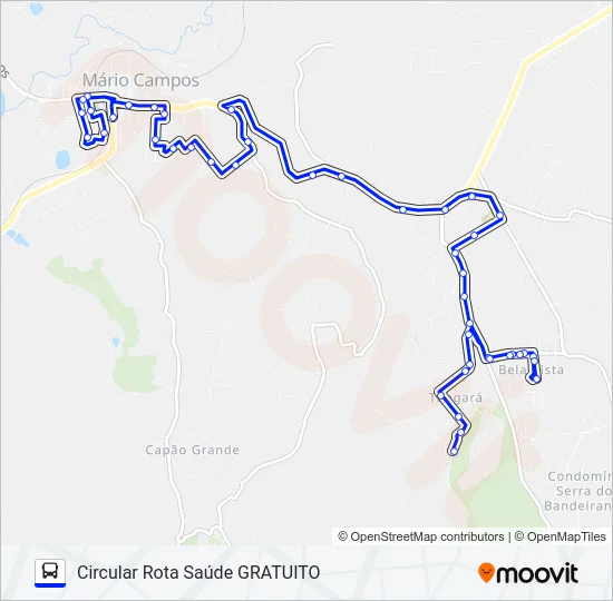 CIRCULAR SAÚDE Bus Line Map