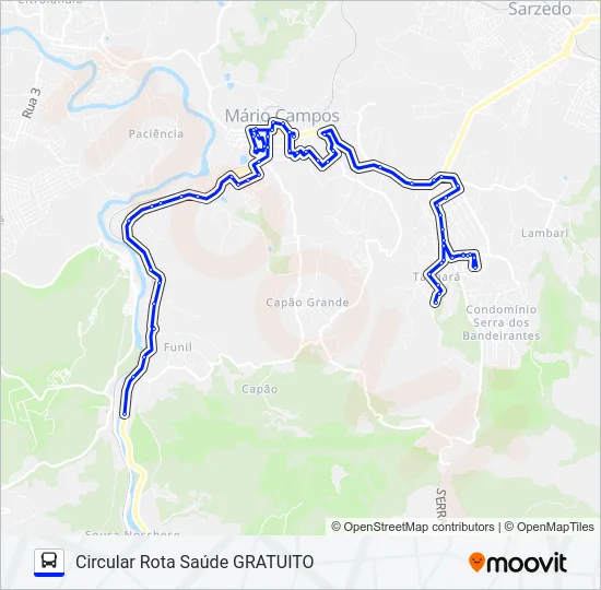 CIRCULAR SAÚDE Bus Line Map