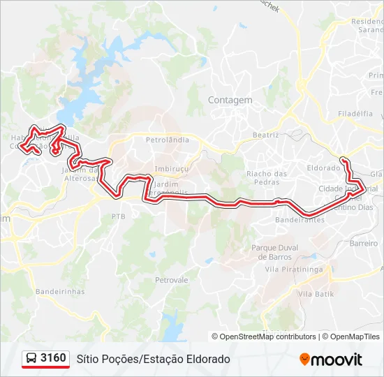 3160 Bus Line Map