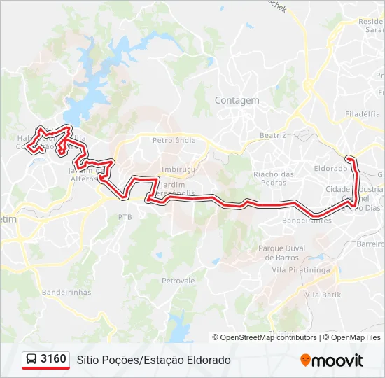 3160 Bus Line Map