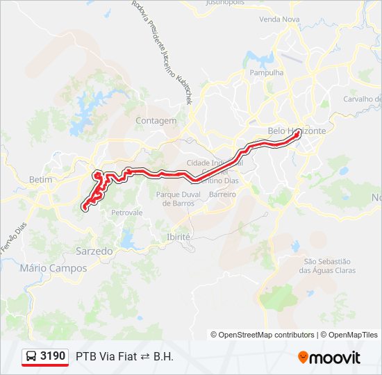 3190 bus Line Map