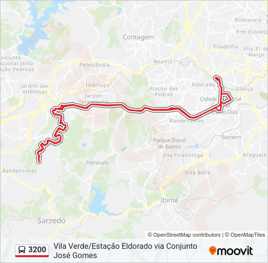 3200 Bus Line Map