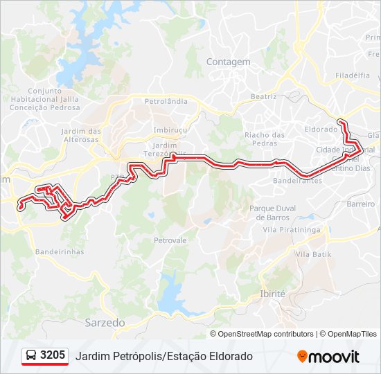 3205 bus Line Map