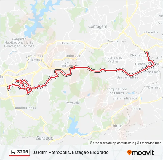 3205 Bus Line Map